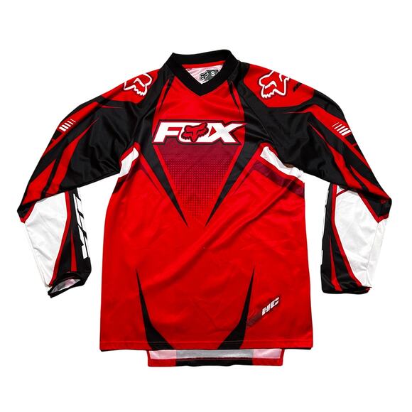 Vintage Y2K Fox Racing Motocross Dirt Bike Jersey Red Small - Picture 1 of 4